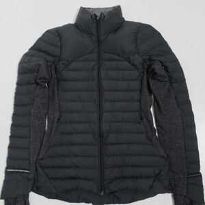 Lululemon Fluff Off Jacket Black / Heathered Herringbone Heathered Black Black 6